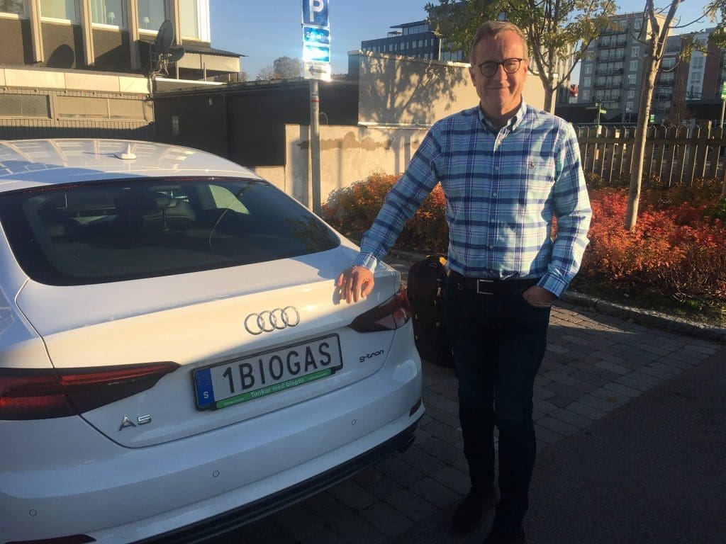 Stefan Hermansson, vd på Småländska bränslen som tillverkar klimatsmart biogas.