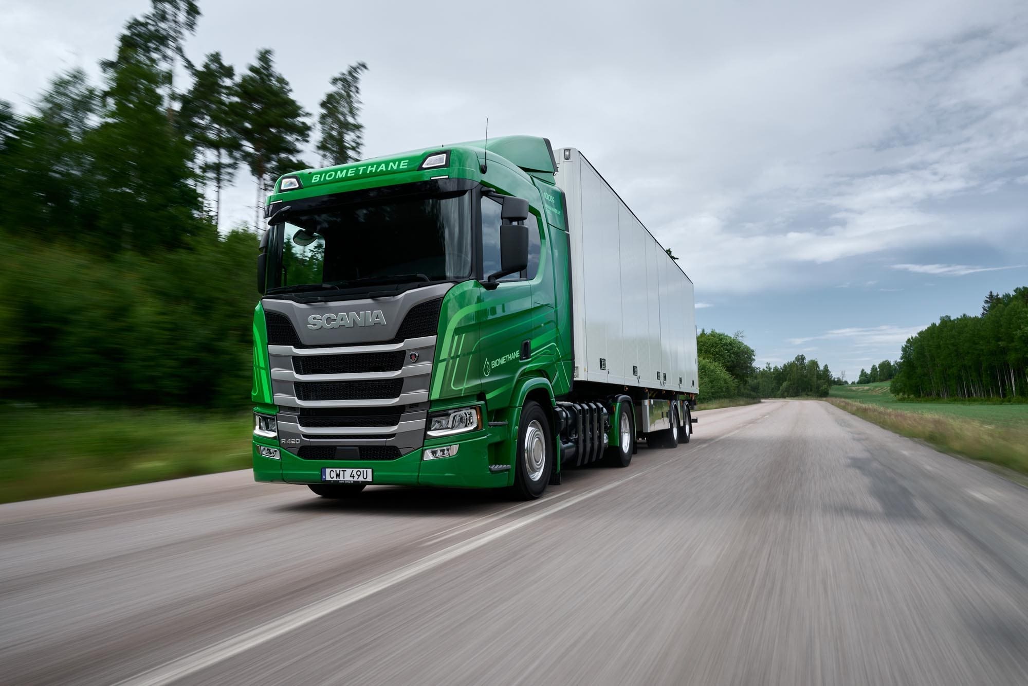 Biogaslastbil från Scania